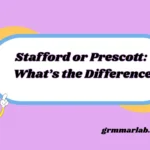 Stafford or Prescott: What’s the Difference