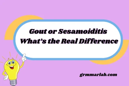 Gout or Sesamoiditis