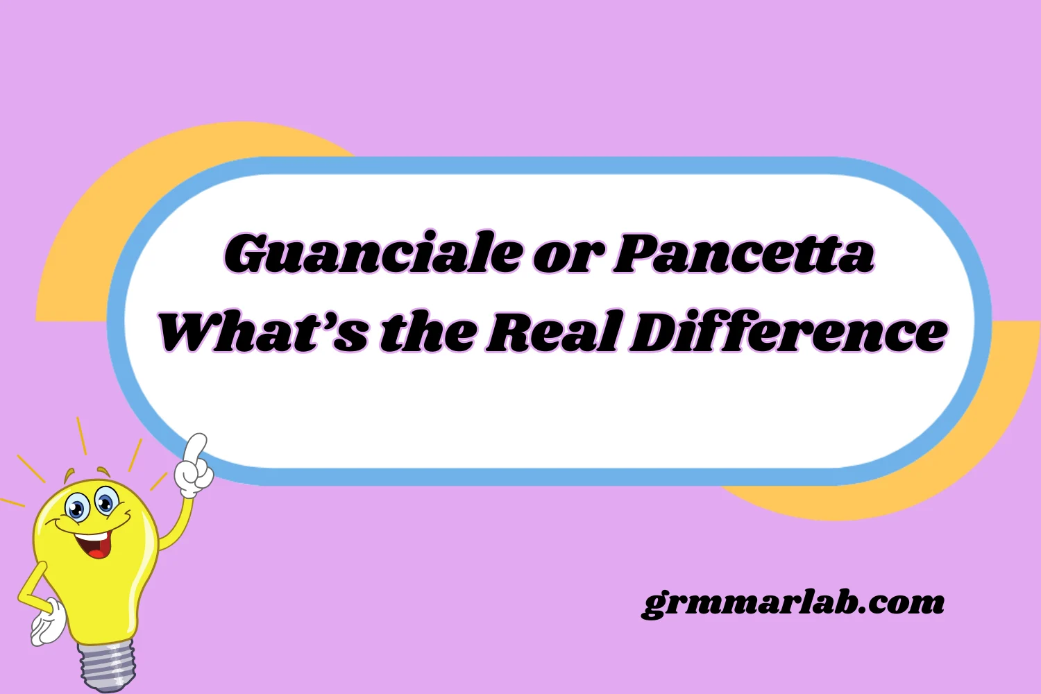 Guanciale or Pancetta