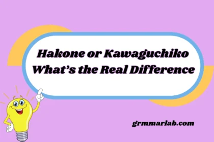 Hakone or Kawaguchiko