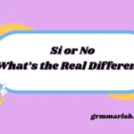 Si or No