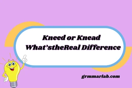 Kneed or Knead
