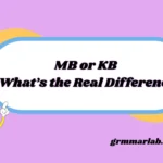 MB or KB