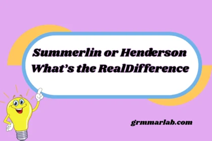 Summerlin or Henderson