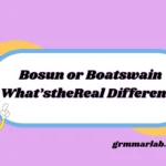 Bosun or Boatswain