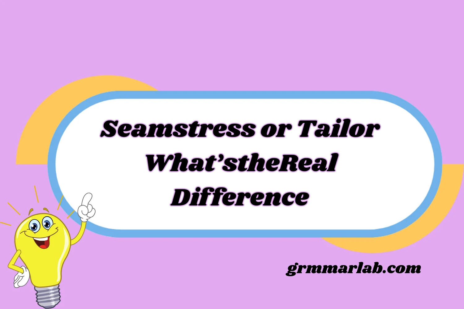 Seamstress or Tailor