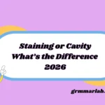 Staining or Cavity