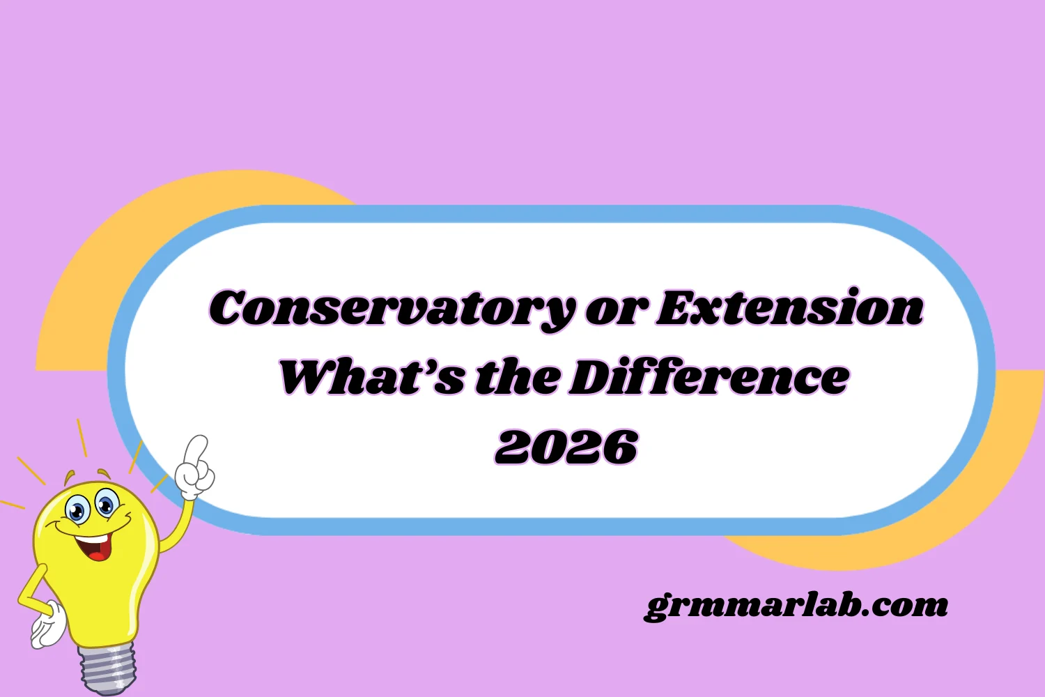 conservatory or extension