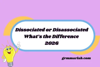 Dissociated or Disassociated