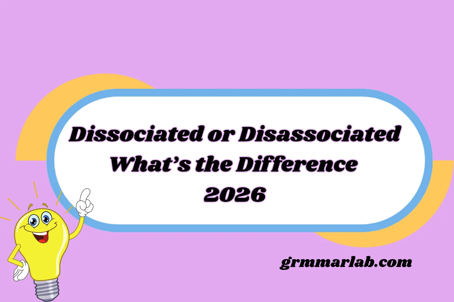 Dissociated or Disassociated