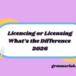 Licencing or Licensing
