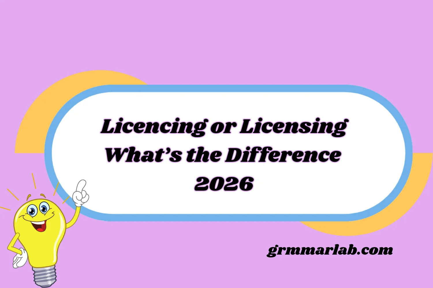 Licencing or Licensing