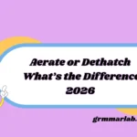 Aerate or Dethatch