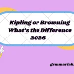 Kipling or Browning
