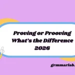Proving or Prooving