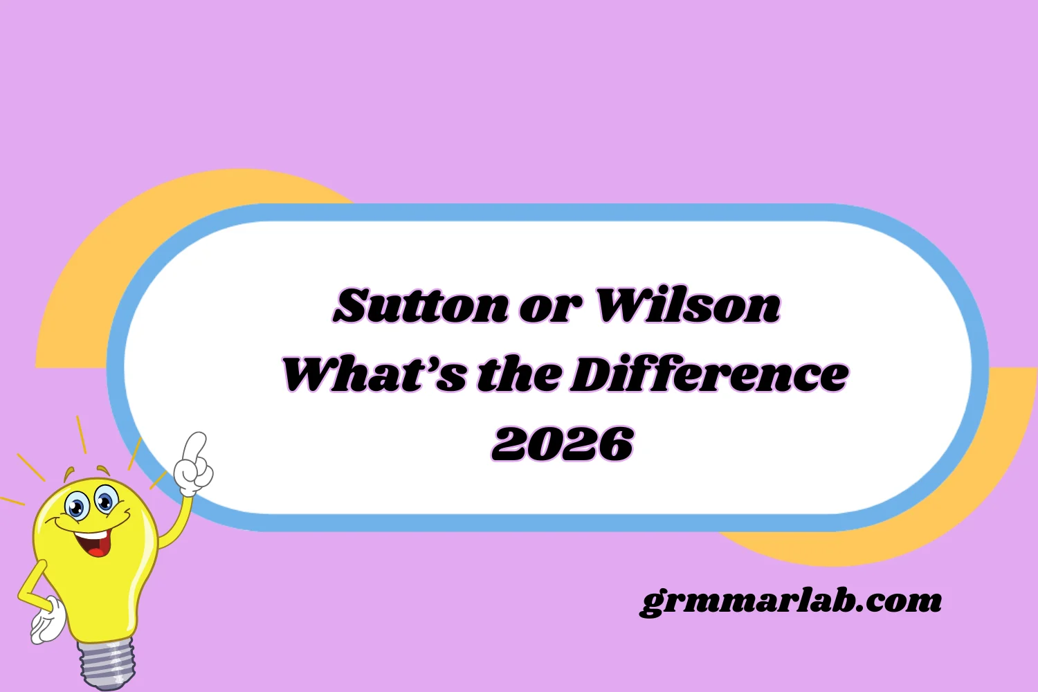 Sutton or Wilson