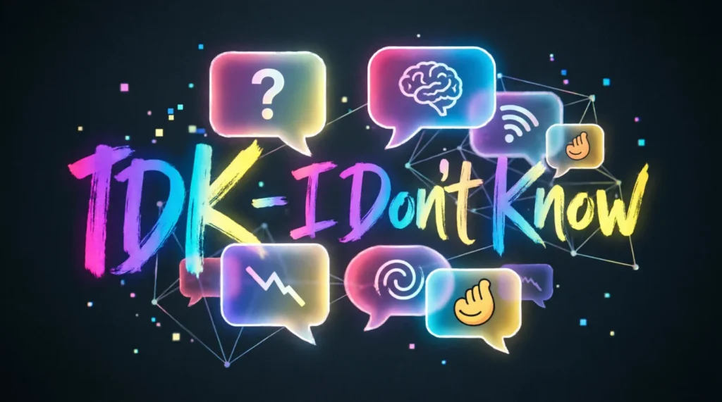 IDK Meaning in Text