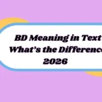 BD Meaning in Text