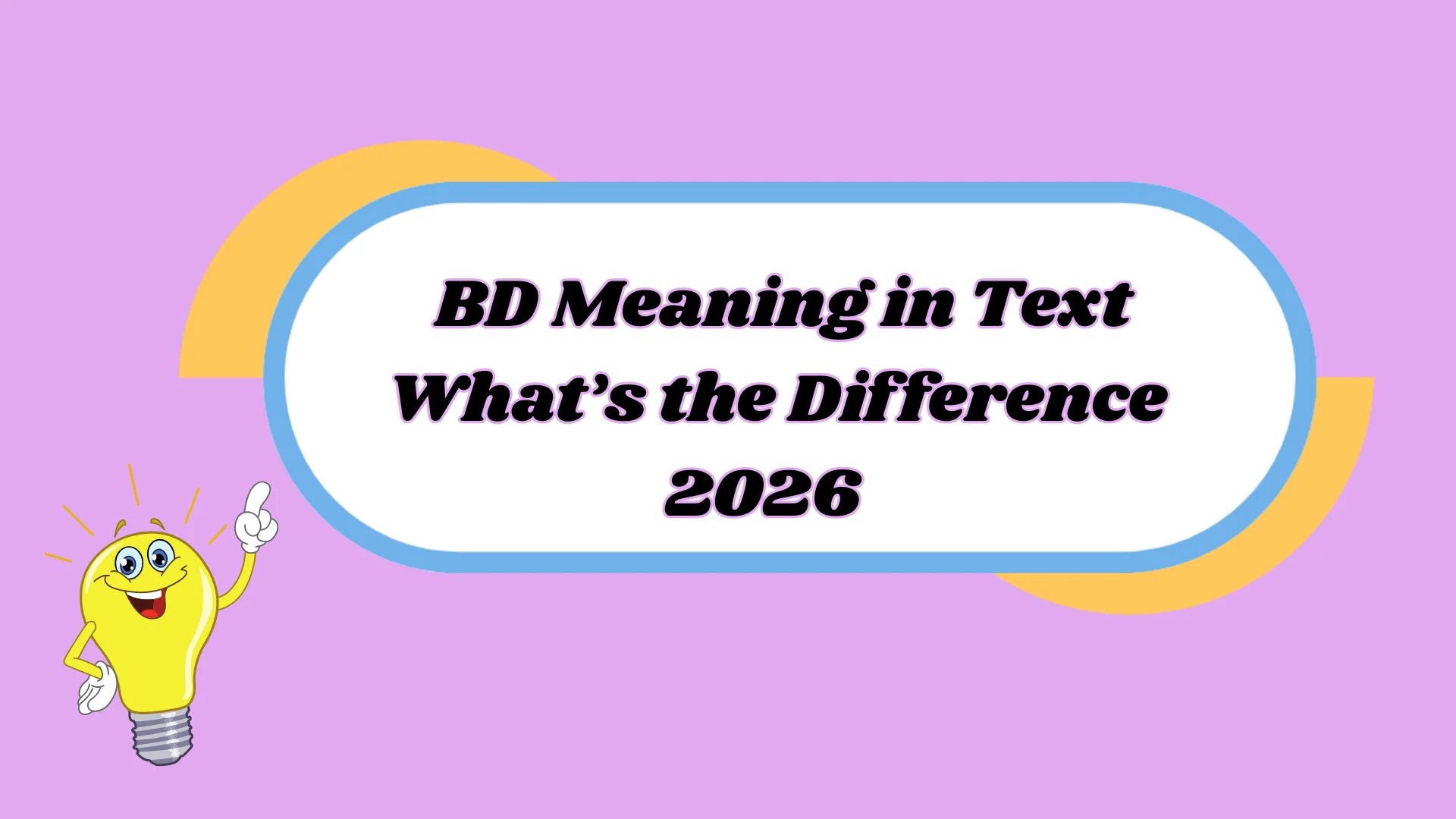 BD Meaning in Text