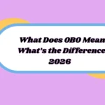 What Does OBO Mean