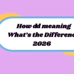 how dd meaning