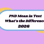 PND Mean in Text