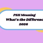 psh meaning