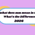 what does mm mean in text