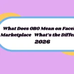 What Does OBO Mean on Facebook Marketplace
