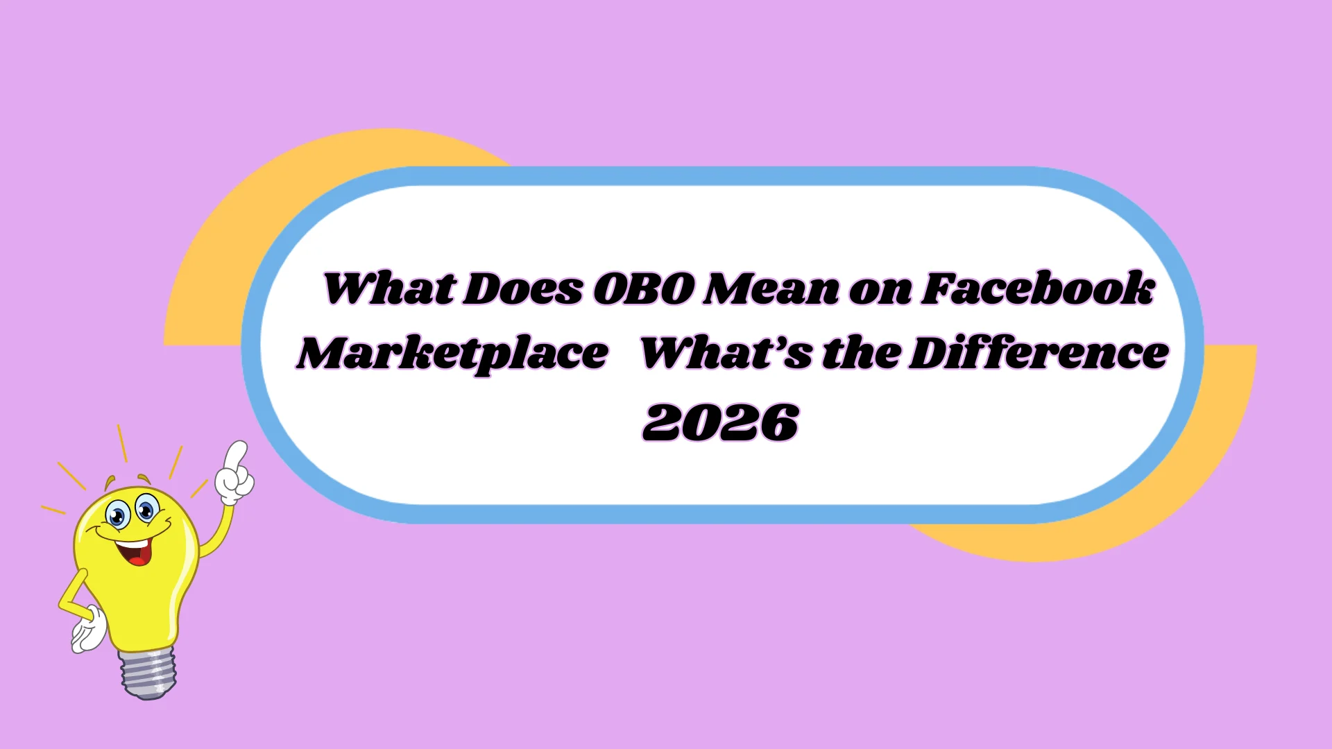 What Does OBO Mean on Facebook Marketplace