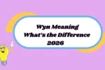 Wyn Meaning